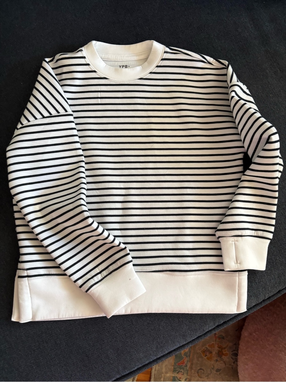 Abercrombie kids striped sweatshirt